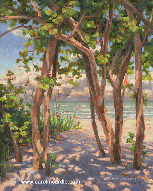 Beach Sea Grapes 20"x16"